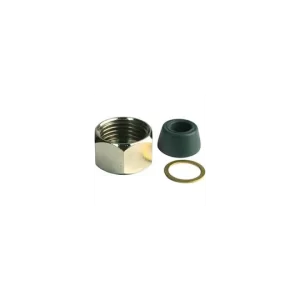 1/2 in. x 3/8 in. Brass Faucet Nut Chrome