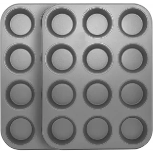 12-Cup Nonstick Muffin Pan, Silver