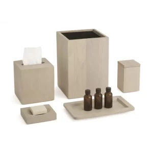 Ahala Collection Bath Soap Dish, White Wash