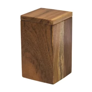 Ahala Wood Collection Cotton Ball Holder