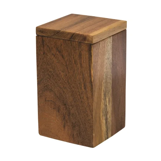 Ahala Wood Collection Cotton Ball Holder