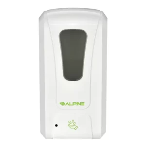 Alpine Automatic Wall Mount Foam Soap/Sanitizer Dispenser with Drip Tray, White, 1200ml