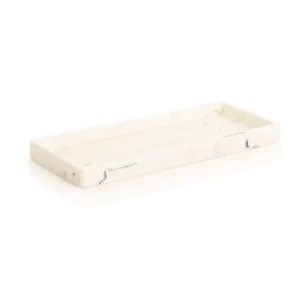 Ashford Collection, Resin Small Amenity Tray, White Marble