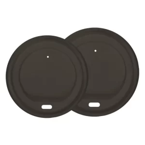 Black Polystyrene Lid, Fits 10,12,16oz Cups