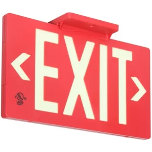 Glo Brite® Exit Sign, Single Sided, Photoluminescent