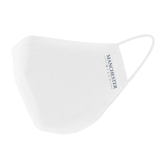 Manchester Mills 2-Ply Reusable Face Mask, Antimicrobial Technology, Blue - Image 2