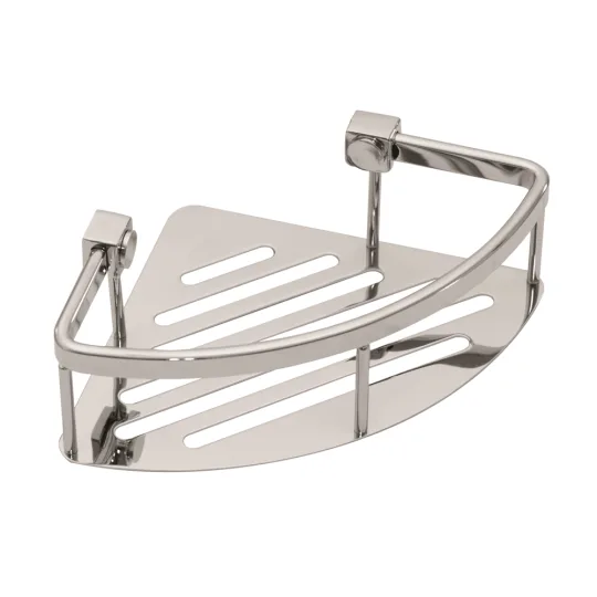 WINGITS® CONTOUR 8" Corner Shower Basket, Polished Finish