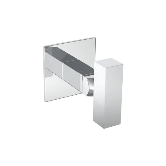 WINGITS® INFINITE Squared Single Robe Hook, Stainless Steel, Polished Finish
