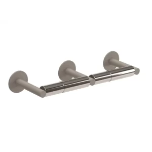 WINGITS® MODERN Elegance Double Toilet Paper Holder with Spindle, Satin Finish