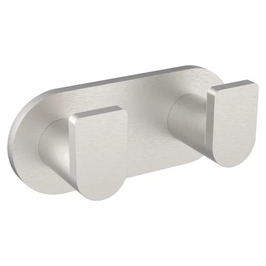 WINGITS® SHEER Elegance Double Button Robe Hook, Stainless Steel, Satin Finish