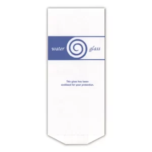 Water Glass Bag, Paper, Non-Logo, White