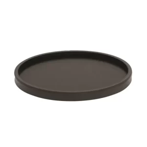 14in Round Leatherette Tray