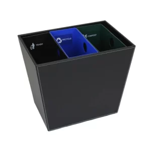 3-Chamber 22.5 Quart, Recycle/Wastebasket