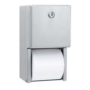 Bobrick B-2888 Surface-Mounted Multi-Roll Toilet Paper Dispenser, Stainless Steel