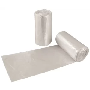 Can Liner, High Density, 16.5 x 17, Natural, 6 Micron