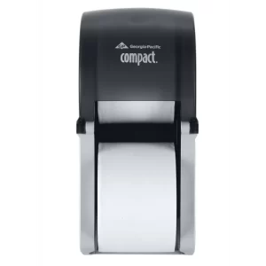 Compact 2-Roll Vertical Coreless High-Capacity Toilet Paper Dispenser