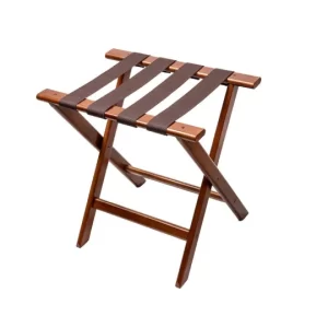 Compact Wood Luggage Rack Case