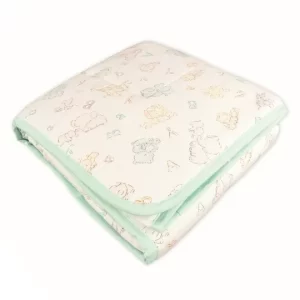 Crib Quilted Blanket, Polyester Fiberfill, 50/50 Blended Fabric, 32x42