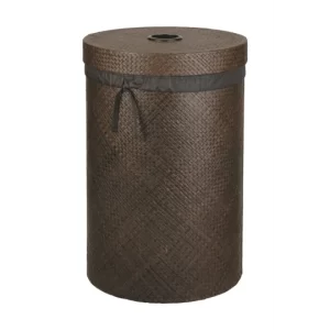 Large Round Hamper with Fabric Liner