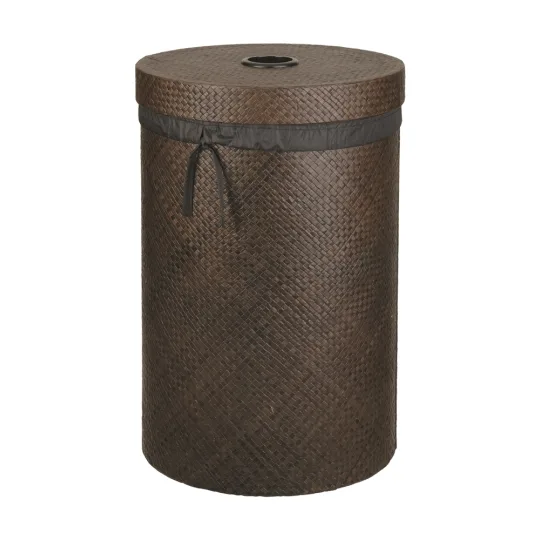 Large Round Hamper with Fabric Liner