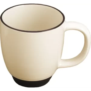 Mug 11 oz. Almond with Black Trim