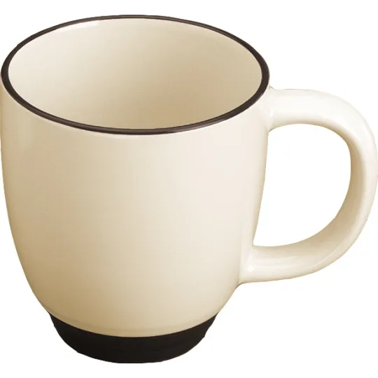 Mug 11 oz. Almond with Black Trim