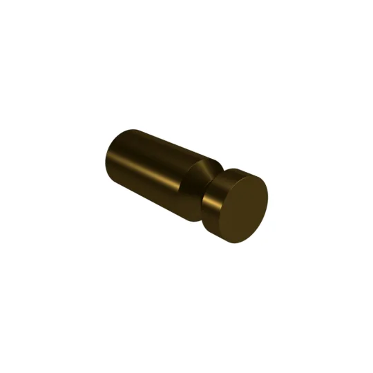Single Button Coat Hook, Stainless Steel, Antique Bronze Finish