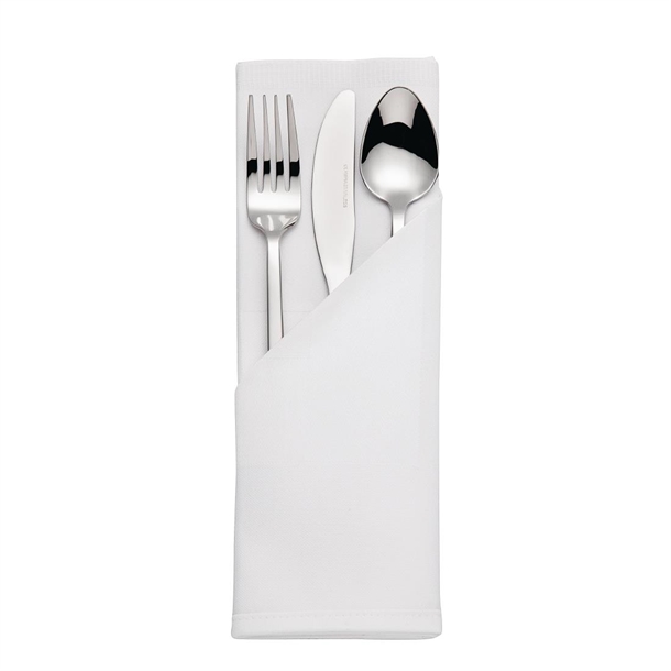 Napkin, Cotton/Polyester, 17x17, White