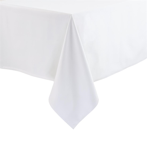 Soft Tablecloth, 100% Polyester, White