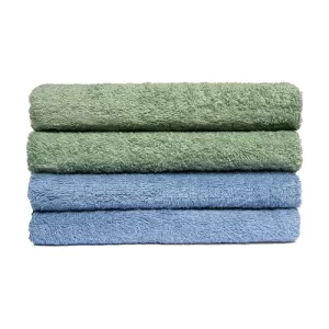 Pool & Workout Towel, Blended Cam Border, 24x48, 8.0 lbs/dz, Jade