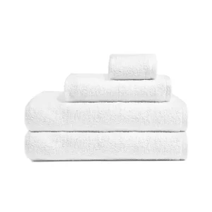 Bath Towel, 100% Cotton, 30x60, Diamond Hem, White