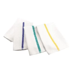 Bar Mop Towel, 100% Terry Cotton, 17x20, 28oz, White