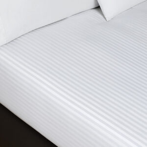 Decorative Top Sheet, Chain Link Design, Queen 96x120 CS, White