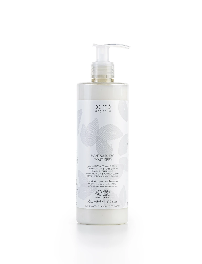 Osmè Hands & Body Moisturiser Refillable Bottle - Organic Certified (380 ml) - 18Pack