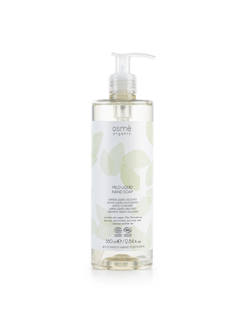 Osmè Mild Liquid Soap With Locked Pump - Organic Certified (380ml) - 18Pack