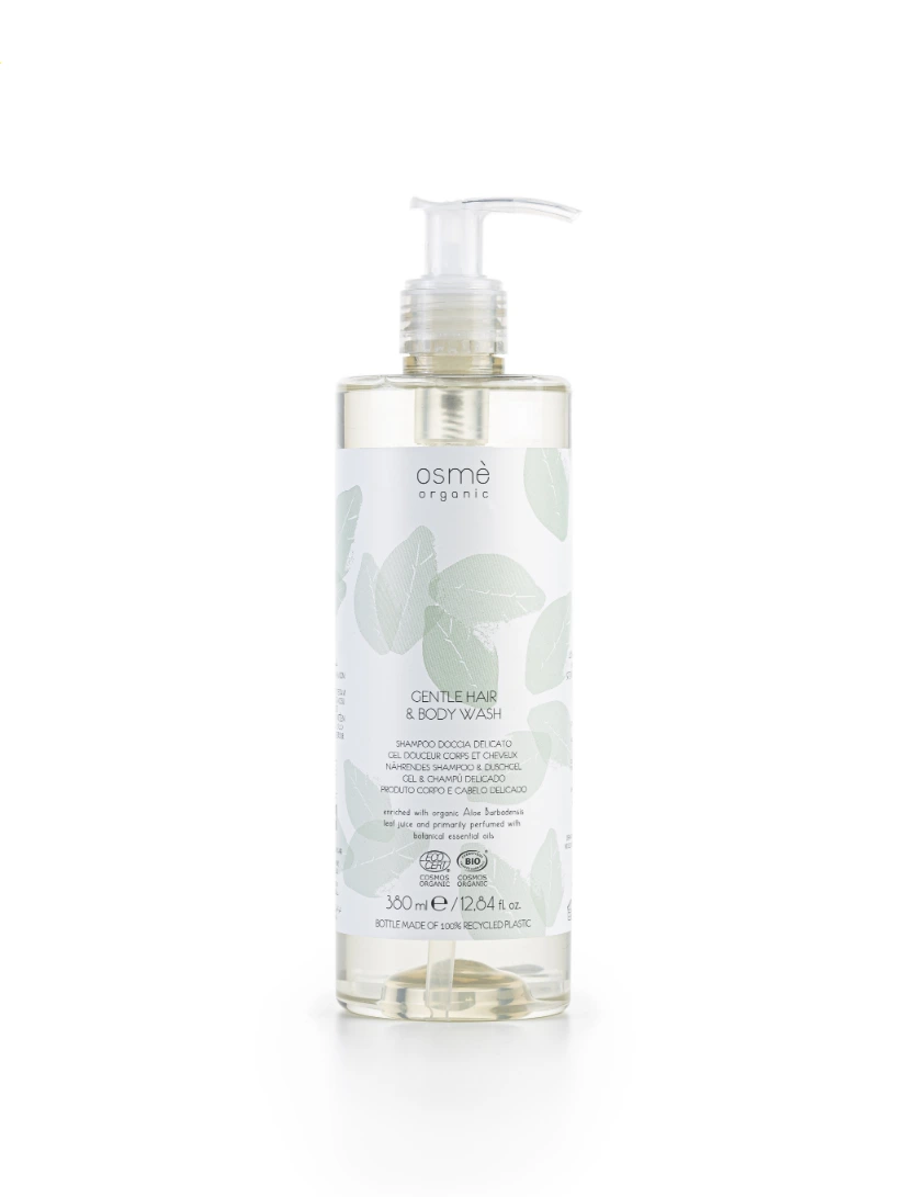 Osmè Gentle Hair And Body Wash With Locked Pump - Organic Certified (380 ml) - 18Pack