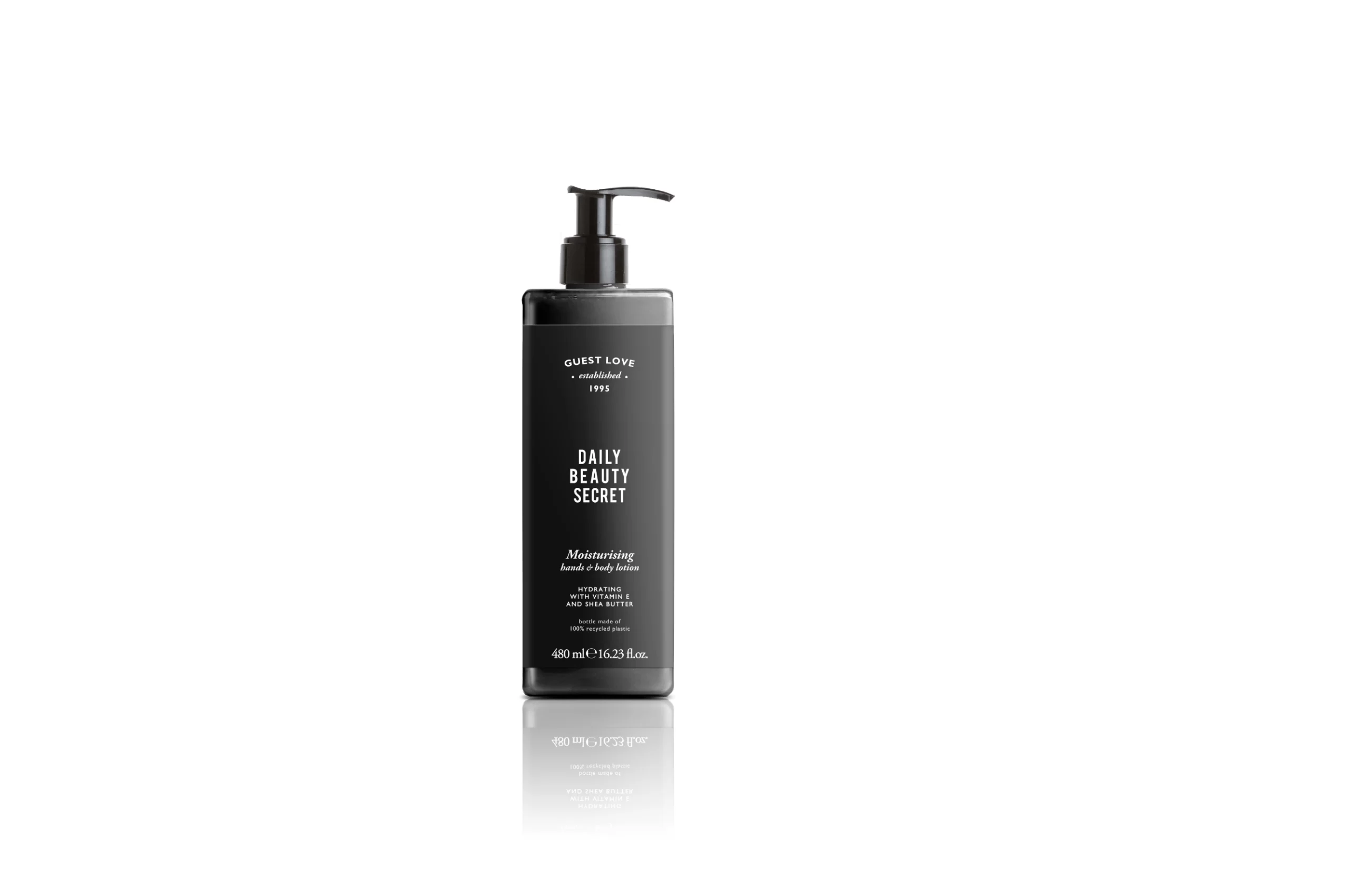 Guest Love Moisturising Lotion For Hands And Body Refillable Bottle (480 ml) - 18Pack