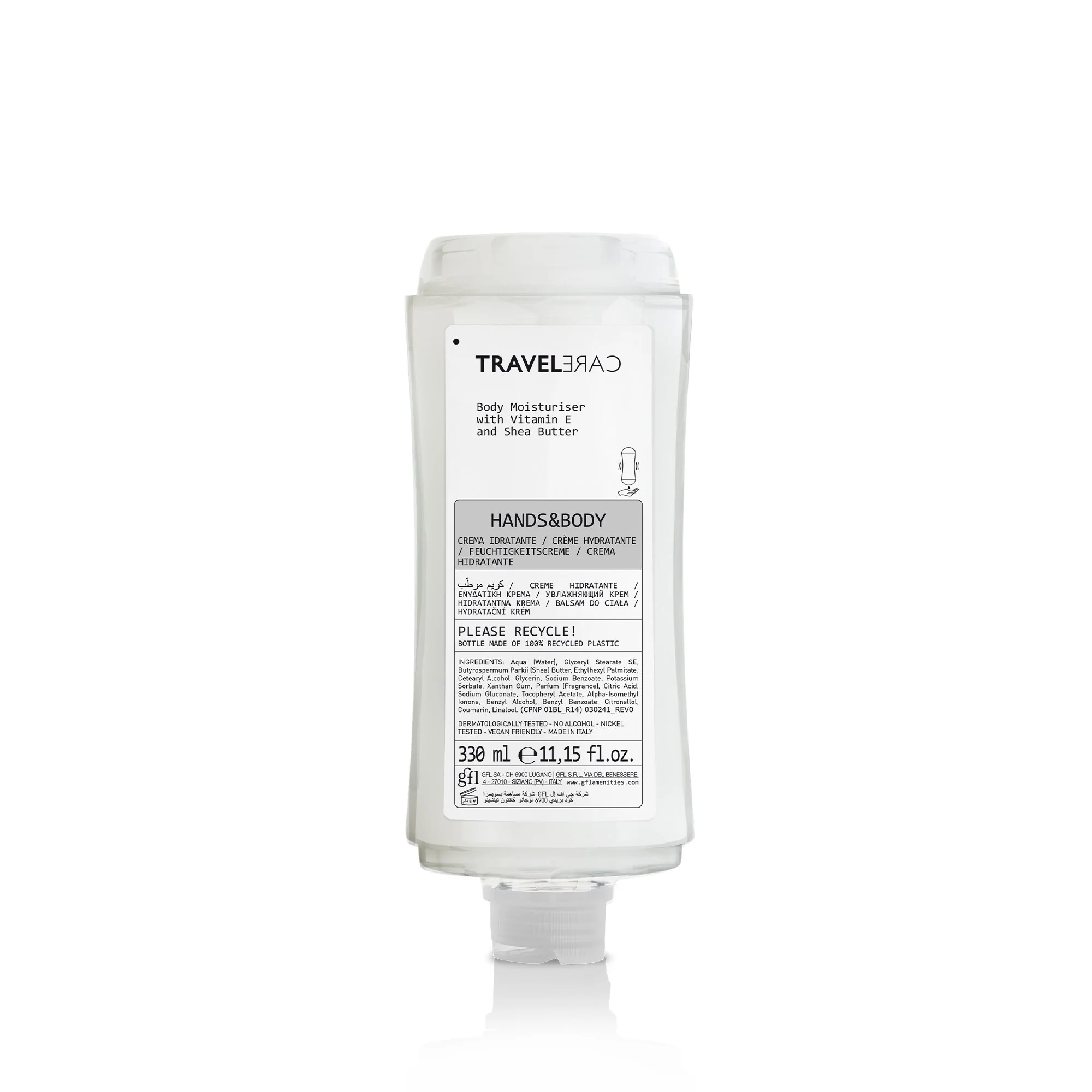 Travelcare Body Moisturising Cartridge For Dispenser (330 ml) - 24Pack